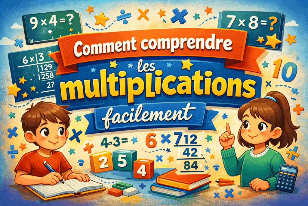 Apprendre les multiplications, image tuto, apprendre et comprendre les multiplications